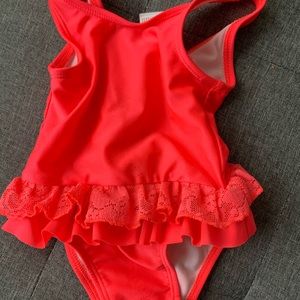 One piece target bathing suit infant